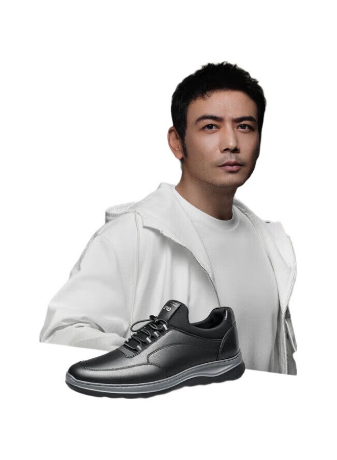 Zero Men'S Shoes, Sports Casual Shoes, Thick-Soled Shoes, Wear-Resistant, Fashionable, Versatile, Comfortable Sneakers For Men, Black, Size 42 - Image 1