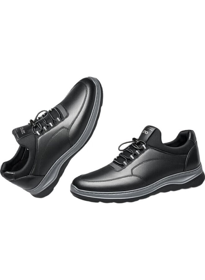 Zero Men'S Shoes, Sports Casual Shoes, Thick-Soled Shoes, Wear-Resistant, Fashionable, Versatile, Comfortable Sneakers For Men, Black, Size 42 - Image 3