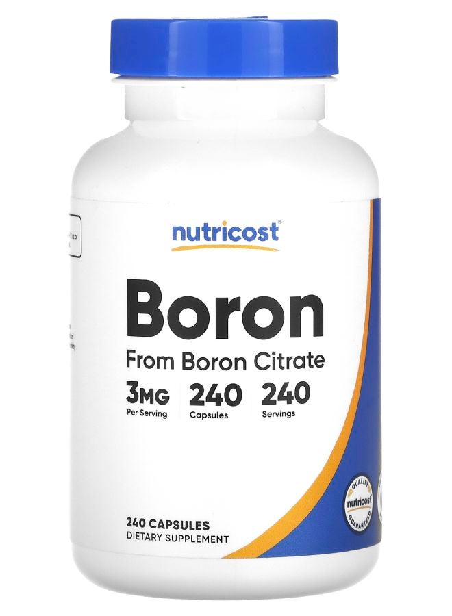 Nutricost Boron 3 mg 240 Capsules
