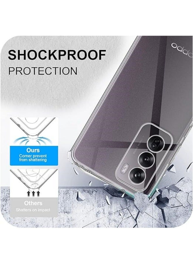 Compatible with OPPO Reno 12 Pro 5G Clear Case, Flexible Slim Soft TPU Silicone Case Thin, Non-Yellowing Anti-Scratch Case, Anti-Shock Cover - Image 3