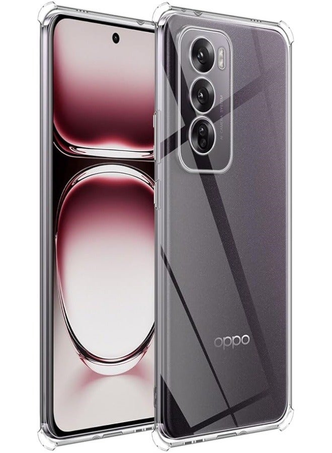 Compatible with OPPO Reno 12 Pro 5G Clear Case, Flexible Slim Soft TPU Silicone Case Thin, Non-Yellowing Anti-Scratch Case, Anti-Shock Cover - Image 1