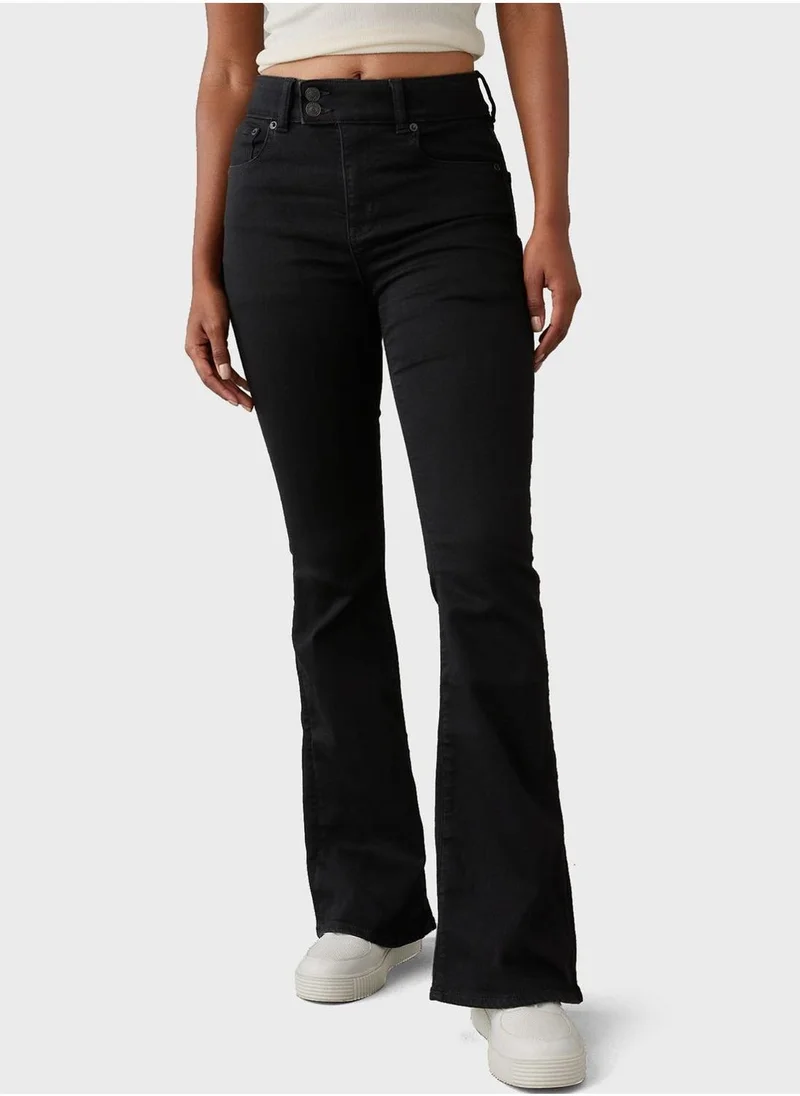 American Eagle High Waist Straight Fit  Flared Jeans