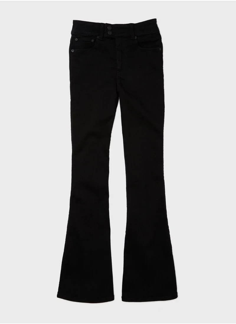 American Eagle High Waist Straight Fit  Flared Jeans