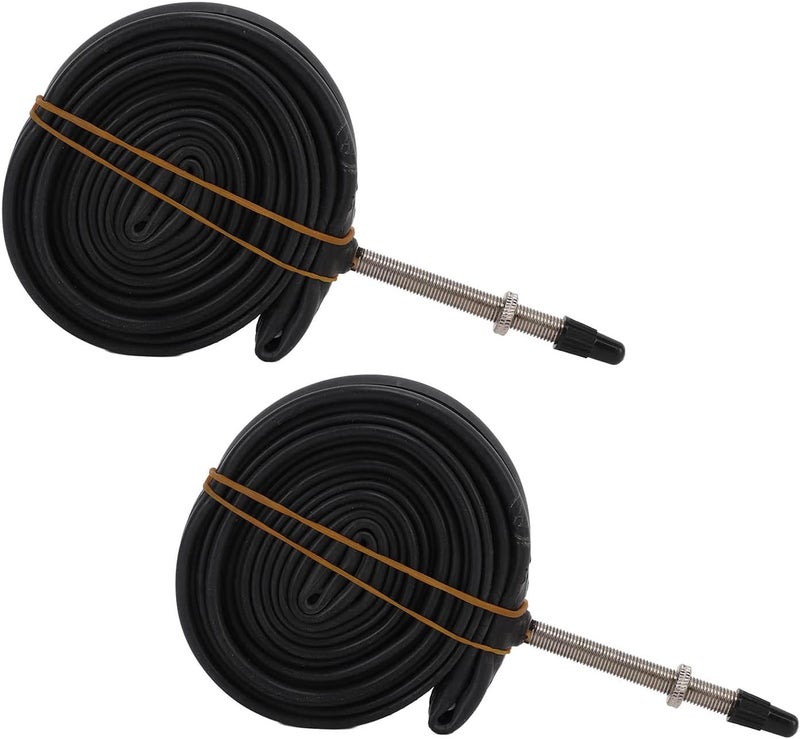 Junlucki Inner Tube, 700x23C Rubber Tube Heat for Road Bike(700X23C French mouth 48) - Image 4