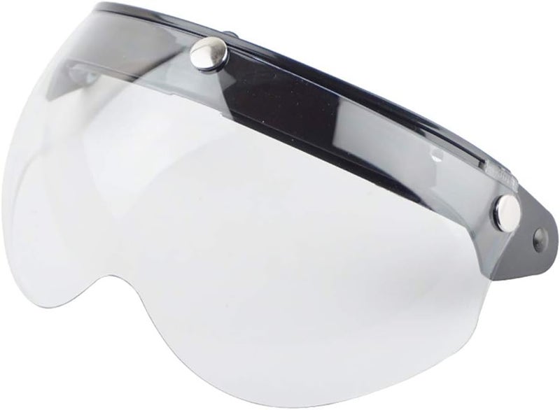 aqxreight Universal 3 Snap R Helmet Windproof Half Face Motorcycle Visor - Image 1