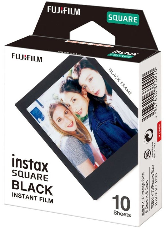 Instax Square Black Border Film - 10 Shot Pack - Image 1