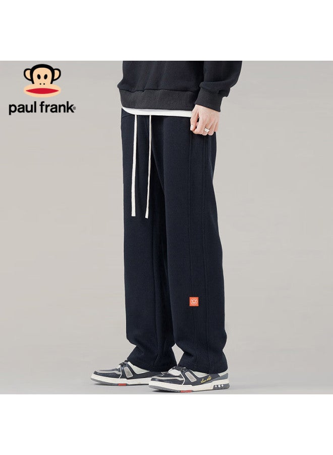 Paul Frank Men's Loose Fit Sweatpants Autumn Trendy Straight Casual Pants Heavy Drape Light Gray XL - Image 4