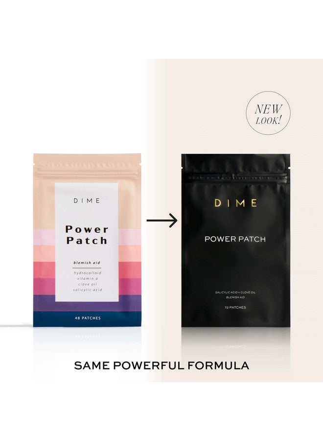 DIME Beauty Power Patch, 72 Count - Hydrocolloid Pimple Patches, Zit Spot and Blemish Aid with Salicylic Acid, Vitamin A, and Clove Oil - Image 2