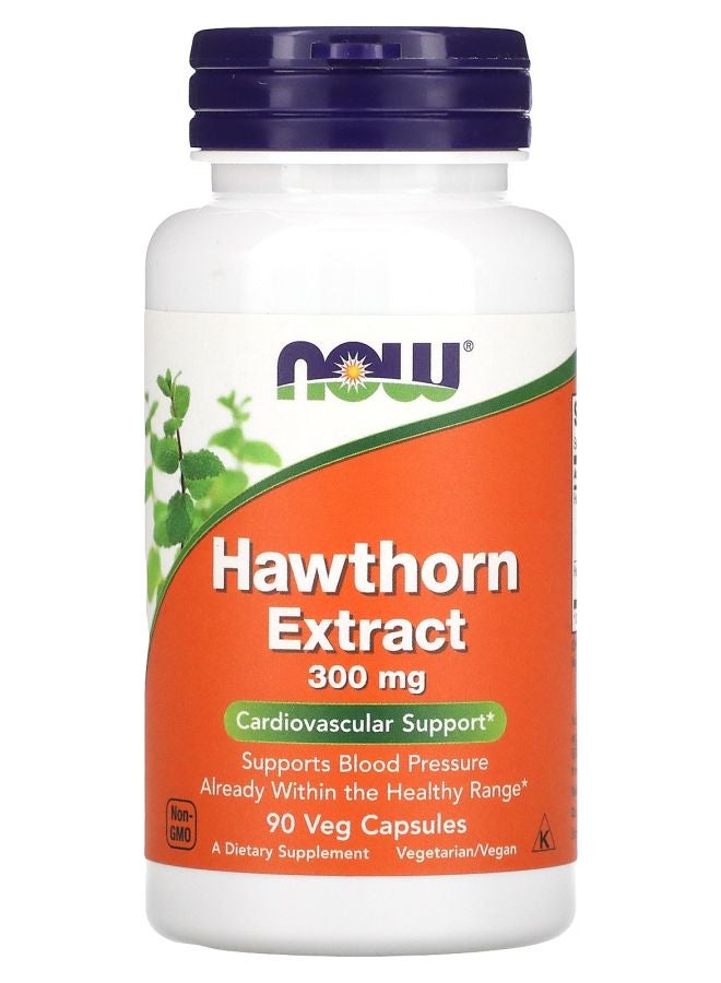 now Hawthorn Extract 300 mg 90 Veg Capsules