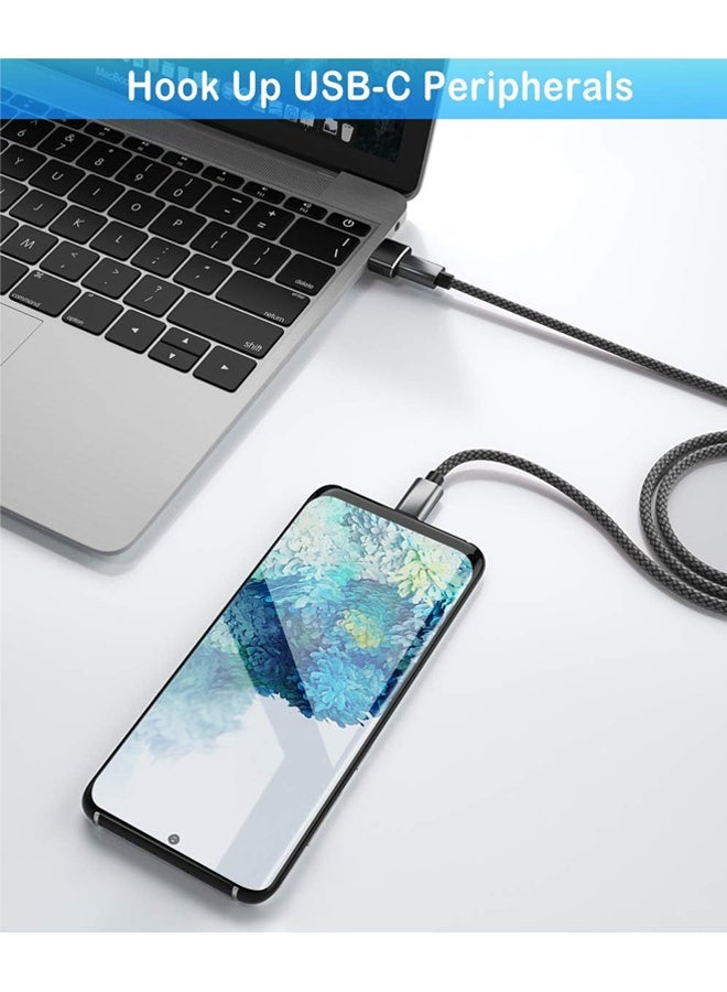 USB to USB C Adapter 4 Pack,iPhone 16 16e 15 Pro Max Charger Adapter 3Pack,USBC Female to USB A Male,Type C OTG Converter for Apple Watch iWatch 10 9 SE,AirPod,iPad Mini Air,Samsung Galaxy S25 S24 - Image 2