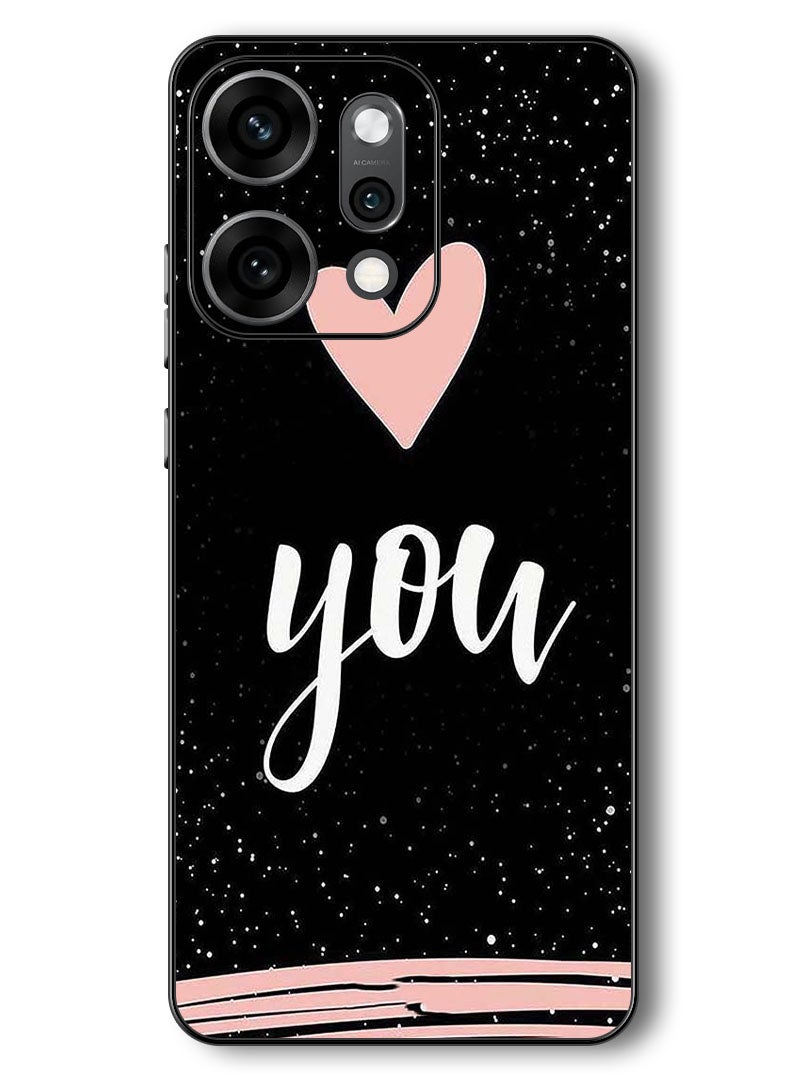 Theodor Case Compatible with Oppo Reno 14 Pro 6.83 Inch Protection Shockproof Bumper Cover Love You - Image 1