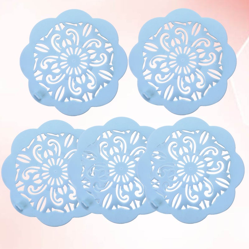 10 pcs Flower Shaped Floor Drain Cover Anti-blocking Sink Drain Cover Sink Strainer Plug Strainer Covering Pad for Home Kitchen ( ) - Image 2