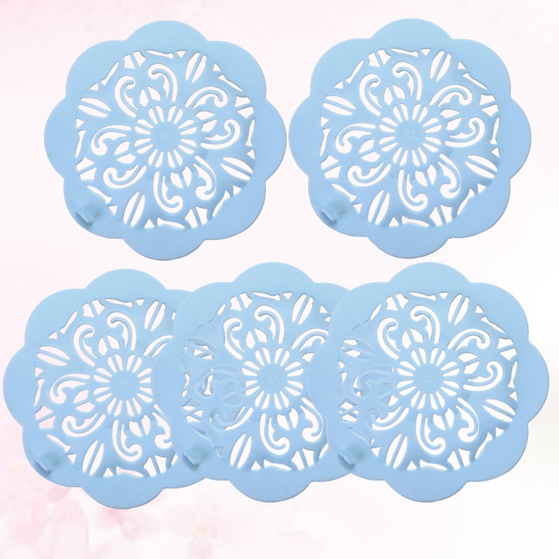 10 pcs Flower Shaped Floor Drain Cover Anti-blocking Sink Drain Cover Sink Strainer Plug Strainer Covering Pad for Home Kitchen ( ) - Image 4