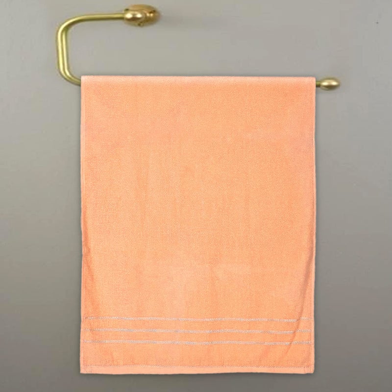 Kuber Industries Kuber Industries Super Soft, Fluffy, Absorbent Cotton Baby, Kids Bath, Face Towel Perfect for Daily Use, 19"x38"- Pack of 2 (Green & Peach)  - Image 5