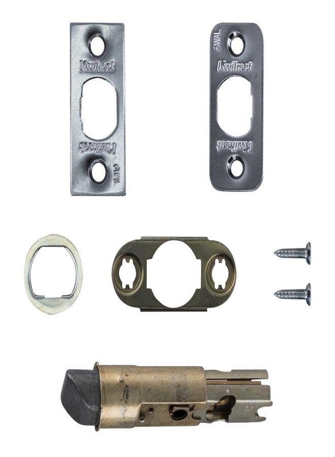 كويكسيت مزلاج زنبركي قابل للتعديل عالميًا بستة اتجاهات من الكروم الساتان Kwikset 81826-003 - Image 4