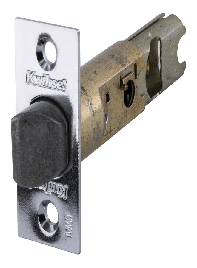 كويكسيت مزلاج زنبركي قابل للتعديل عالميًا بستة اتجاهات من الكروم الساتان Kwikset 81826-003 - Image 1