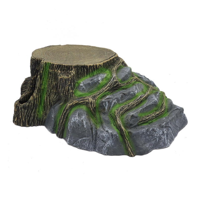 JIHAQUA Extra Large Resin Reptile Hideouts Cave Habitat Decor for Reptiles, Amphibians, Fish Tanks and Gecko, Leopard - Image 5