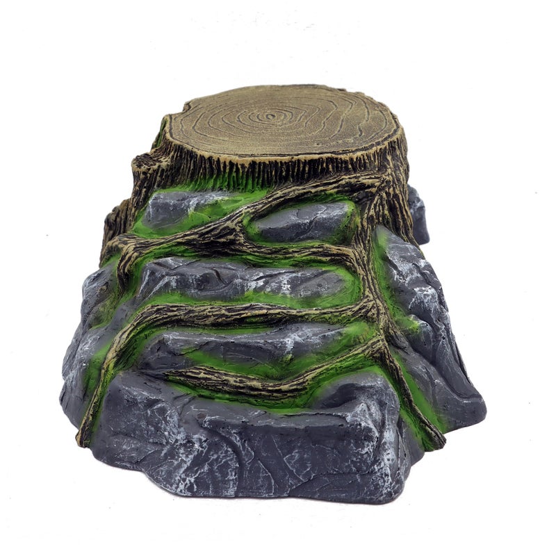 JIHAQUA Extra Large Resin Reptile Hideouts Cave Habitat Decor for Reptiles, Amphibians, Fish Tanks and Gecko, Leopard - Image 3