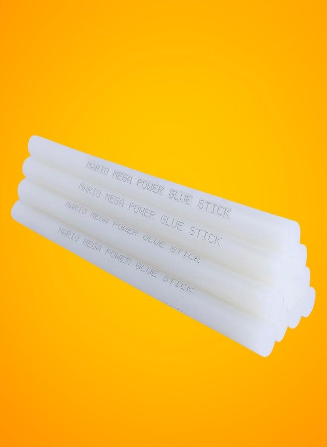 أعواد غراء ماريو ميجا باور شبه الشفافة متعددة الأغراض، للاستخدام المنزلي والمهني، طول 189 مم، قطر 11 مم، قوة التصاق فائقة لتطبيقات متنوعة (عبوة من 20 قطعة)