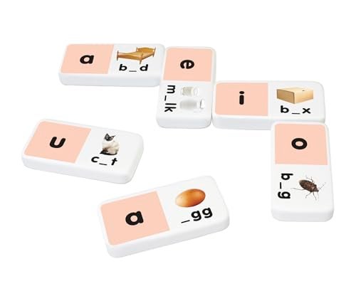 Junior Learning Short Vowel Dominoes Educational Action Games Multi JL493 - Image 5