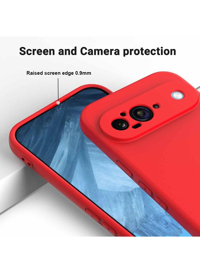 The Bros Phone Case For Google Pixel 9 Pure Color Liquid Silicone Shockproof Phone Phone Case - Image 4