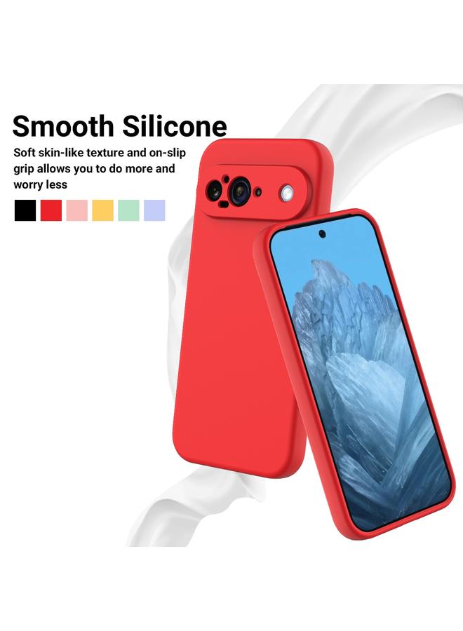 The Bros Phone Case For Google Pixel 9 Pure Color Liquid Silicone Shockproof Phone Phone Case - Image 3