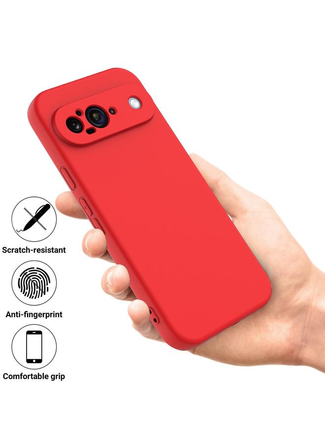 The Bros Phone Case For Google Pixel 9 Pure Color Liquid Silicone Shockproof Phone Phone Case - Image 2