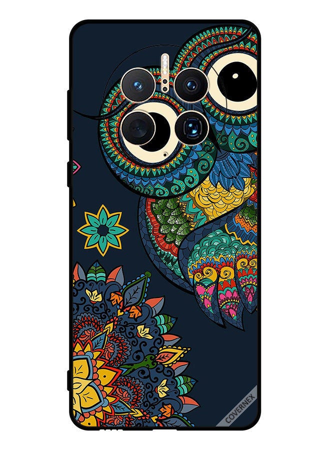 Covernex Protective Case Cover For Huawei Mate 50 Pro Floral Owl - Image 1