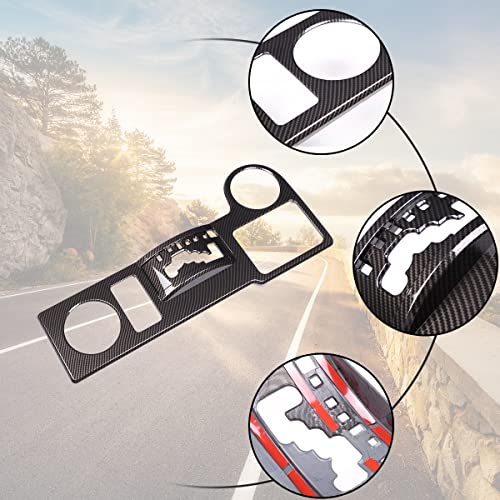 HAPPYHORSE Car Interior Decoration Trim Cover Compatible with Toyot@ FJ Cruiser 2007-2021，Central Control Panel Protector Cover Decoration Accessories (Carbon Fiber（Gear Shift Panel）) - Image 4