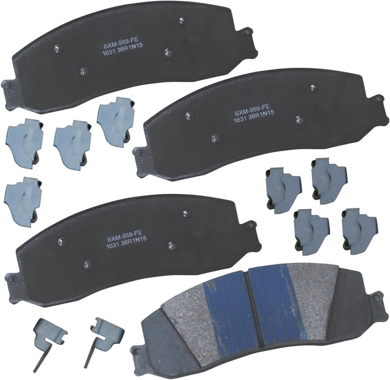 Bendix Premium SBM1631 Semi-Metallic Front Brake Pads for Ford F-250 Super Duty 2013-2012, F-350 2012, F-350 Super Duty 2012-2011 - Image 1