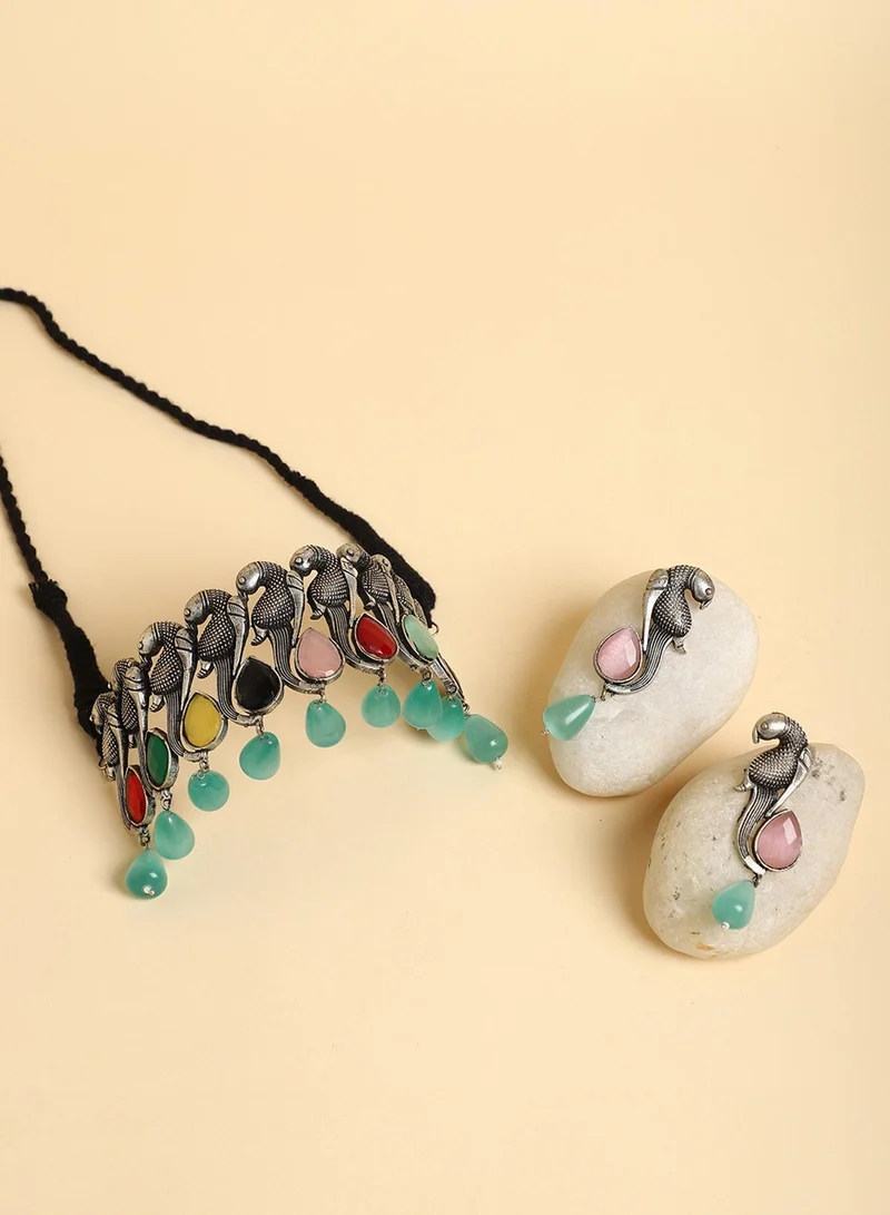 Sohi  Stone-Studded Antique Artificial Jewellery Set for Women | Best Price UAE