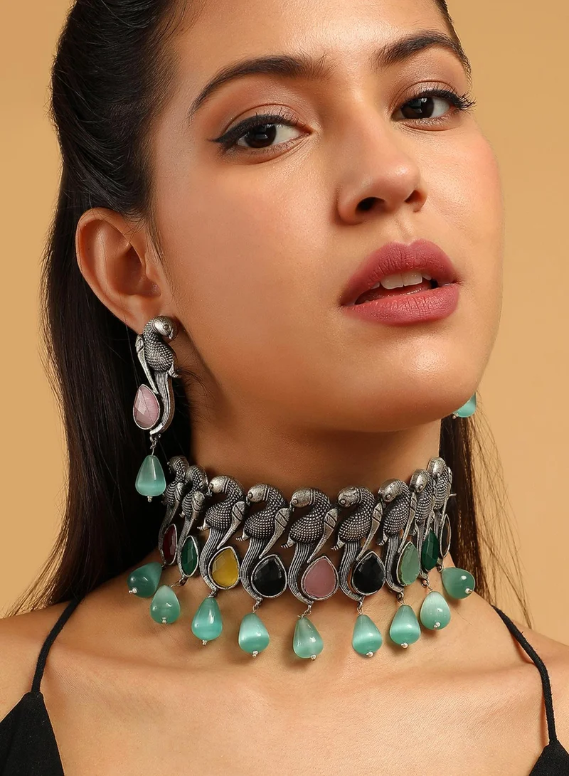Sohi  Stone-Studded Antique Artificial Jewellery Set for Women | Best Price UAE