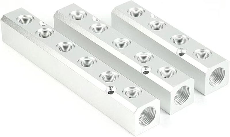 Still Awake 3 Way Pneumatic Manifold Air Distribution Block, G1/2 Supply Port, G1/4-Inch Output Port, Aluminum Alloy - Image 4