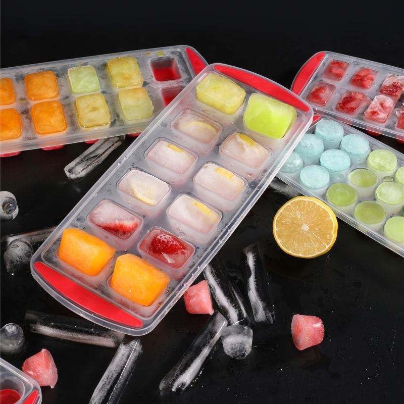 MAX-EMA GLOBAL MAX‑EMA GLOBAL Ice Cube Trays 3 Pack 36  Ice Cube Silicone Moulds With No Spill Easy‑release Flexible Silicone Base And Plastic Frame For Freezer Reusable Rectangle Ice Cube Tray - Image 2