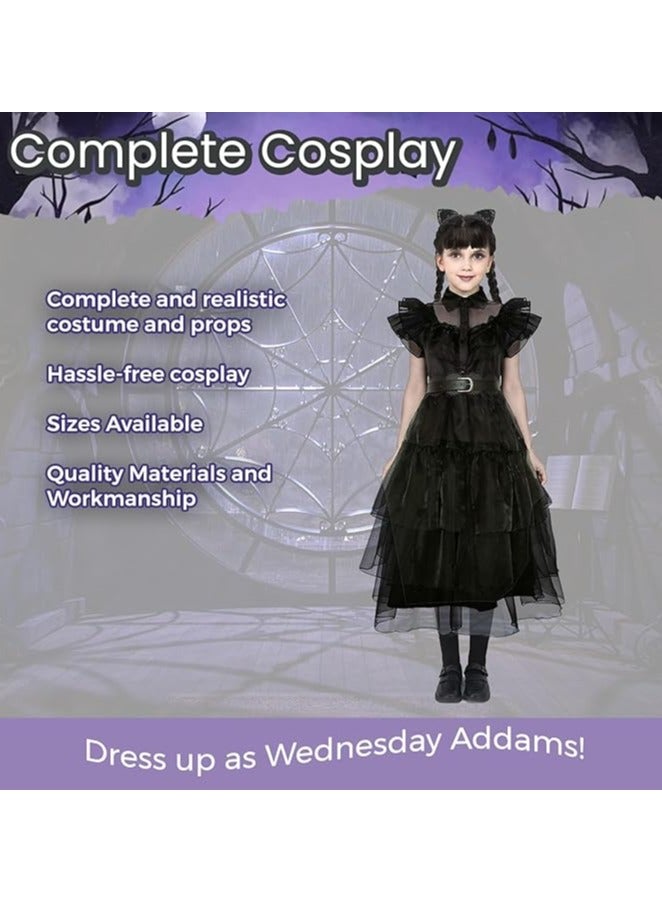 Home Smart Home Smart Girls Black Costume Dress with Accessories Cosplay Girls Dress Up Party Favor or Special Occasion  - Image 4