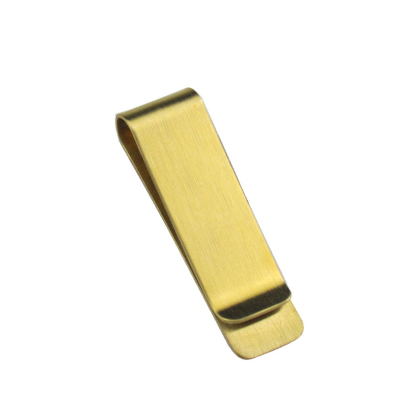 Retro Vintage Brass Money Pouch Clip Wallet Credit Cash Holder Clip - Image 1