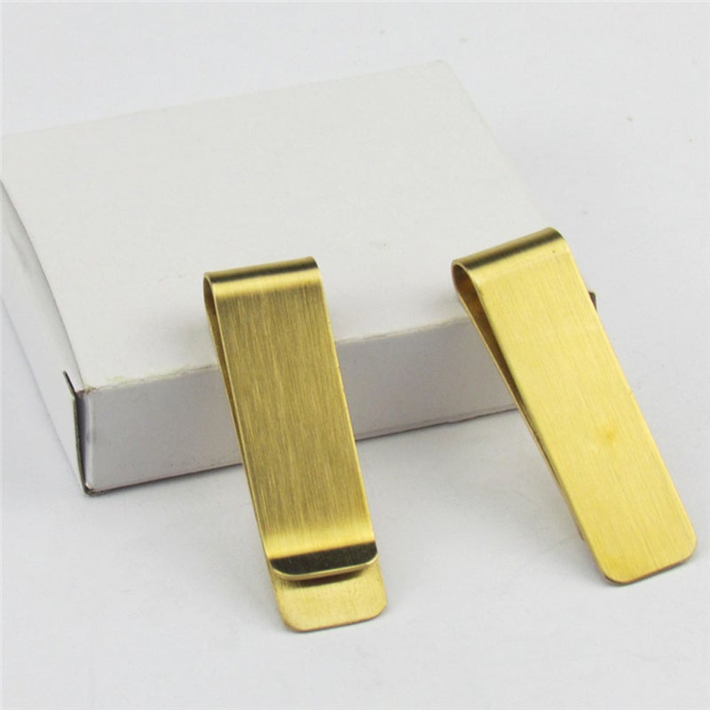 Retro Vintage Brass Money Pouch Clip Wallet Credit Cash Holder Clip - Image 2