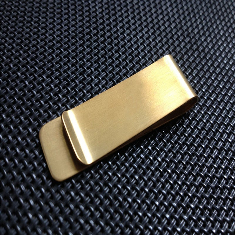 Retro Vintage Brass Money Pouch Clip Wallet Credit Cash Holder Clip - Image 4