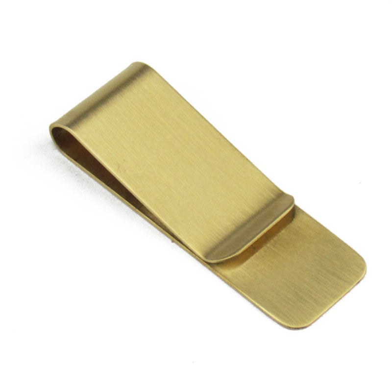 Retro Vintage Brass Money Pouch Clip Wallet Credit Cash Holder Clip - Image 5