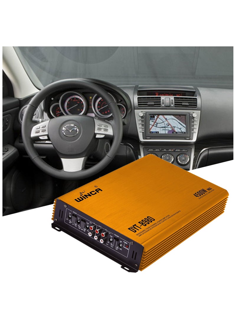 WINCA Car Amplifier, Audio Amplifier 4500W Multiple Protection High Sensitivity Low Power Loss for Stereo Speakers  - Image 3