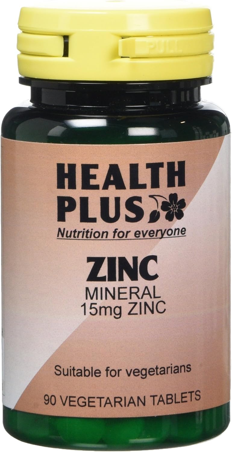 Health Plus مكمل المعادن زنك هيلث بلس 15 ملغ 90 قرص - Image 1