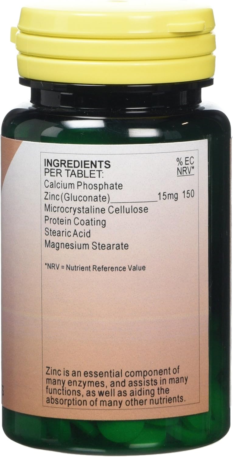 Health Plus مكمل المعادن زنك هيلث بلس 15 ملغ 90 قرص - Image 3