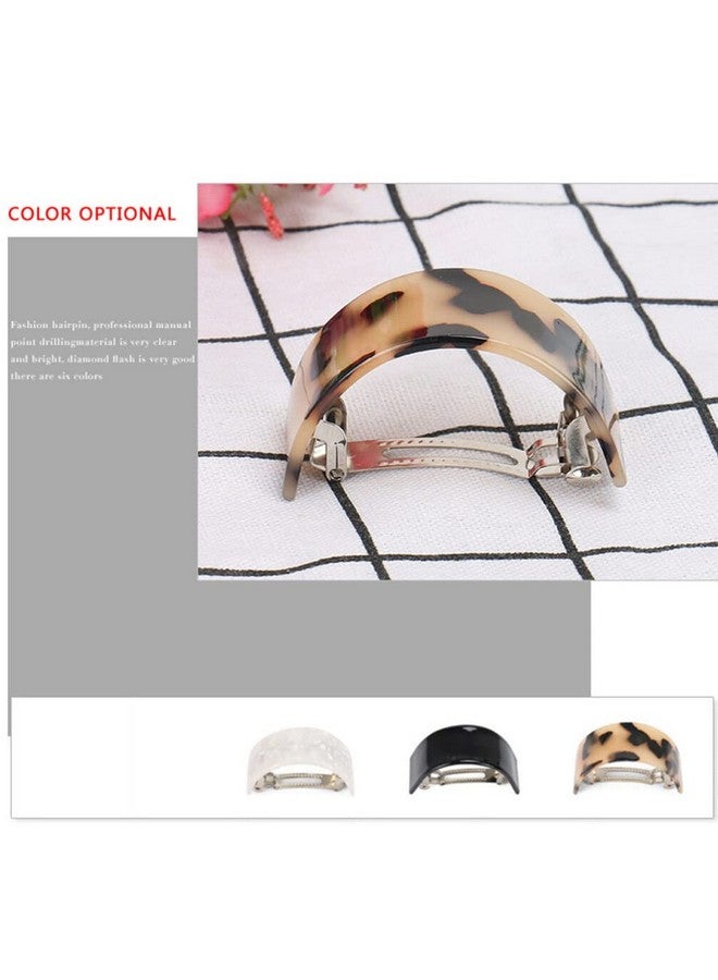 minkissy 4Pcs Ladies Clamp Semi Photo Womenfrench Circle Half For French Hairpins Ponytail Round Pins Fine Snap Fashion Elegant Women Jewelry Semicircle Mixed Girls Automatic Design - Image 5