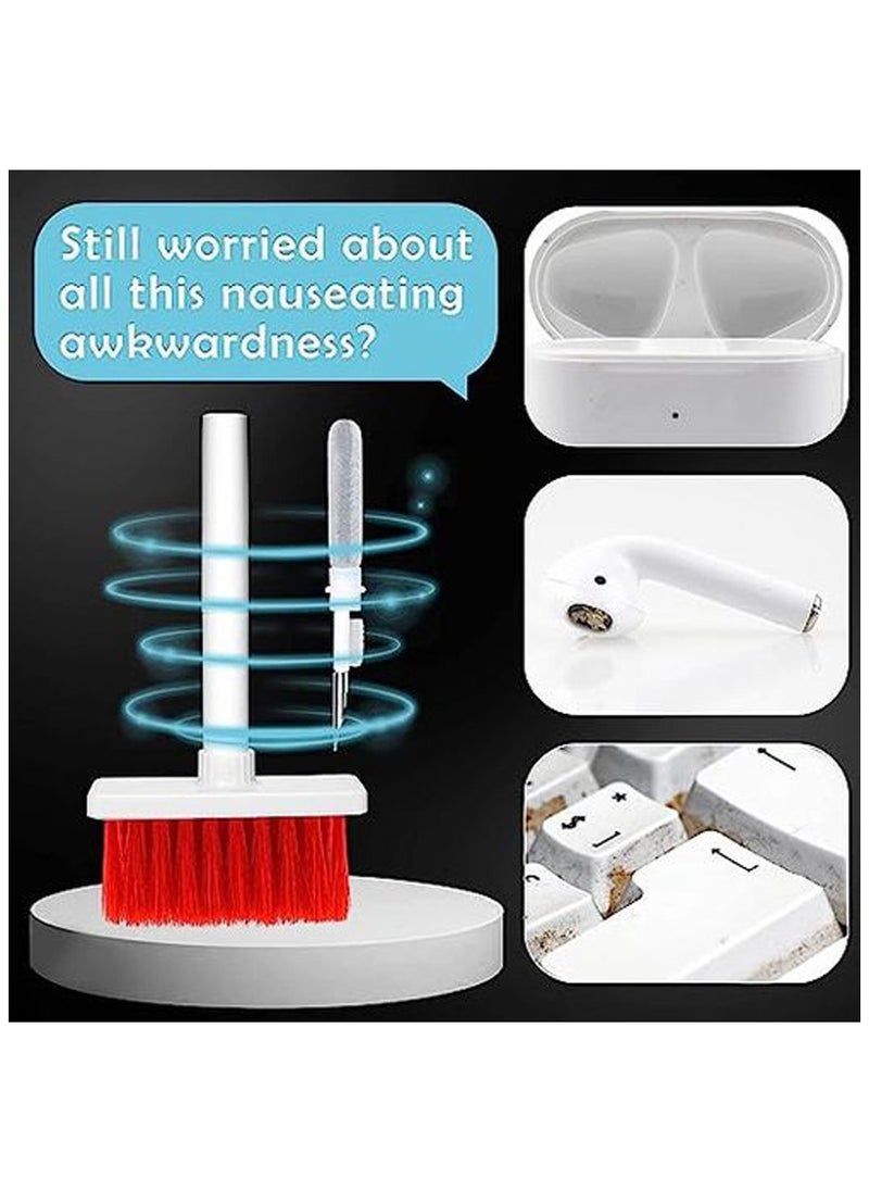 Generic - 5-in-1 Soft Multi-Function Cleaning Brush For Keyboard Lens Bluetooth Headset Air Pods Laptop - Image 1