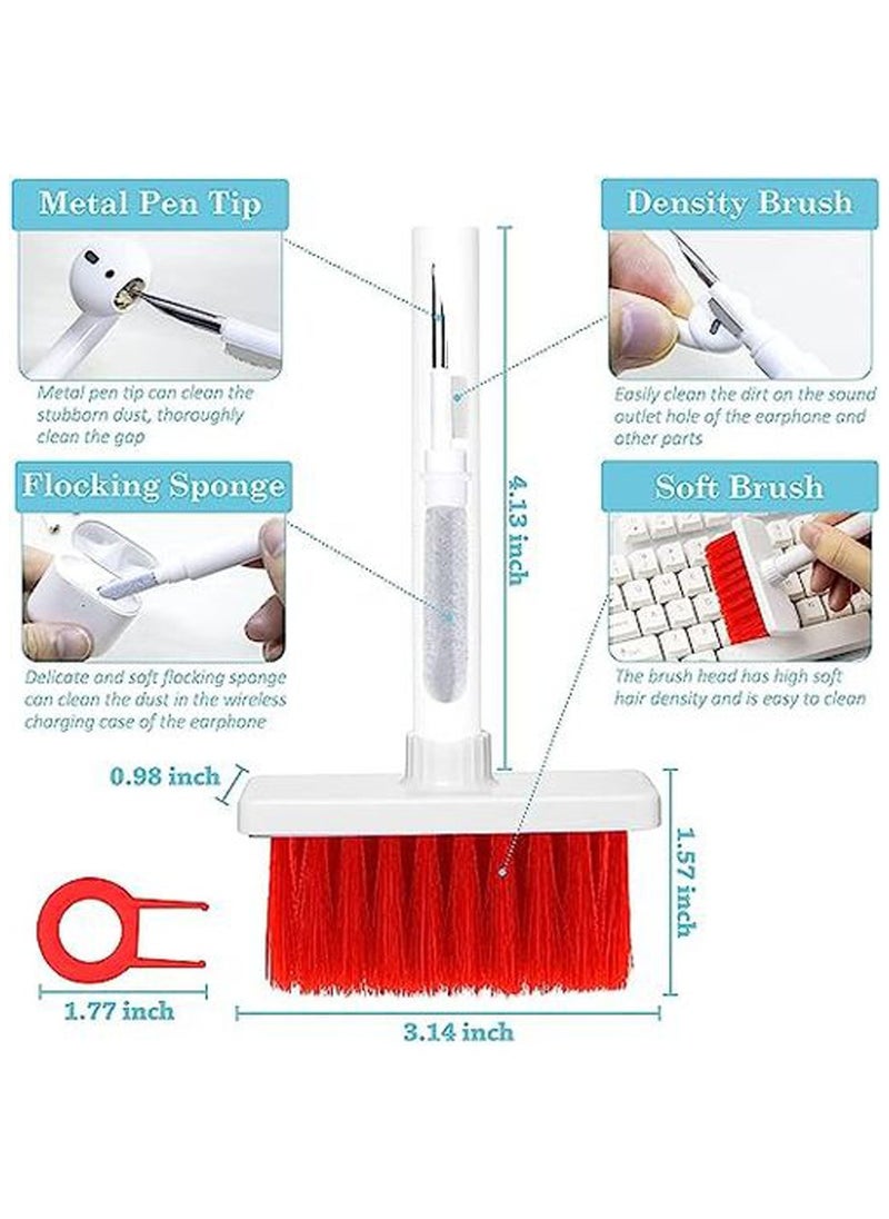 Generic - 5-in-1 Soft Multi-Function Cleaning Brush For Keyboard Lens Bluetooth Headset Air Pods Laptop - Image 1