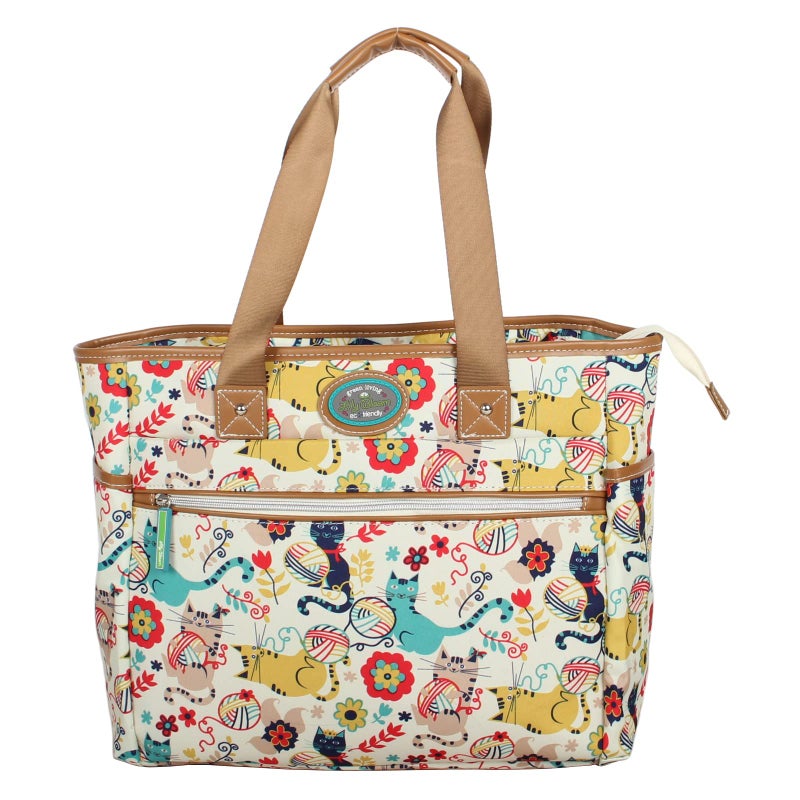 Lily Bloom Pattern 14 Inches Handbag for Women, Large Capacity Tote Bag Satchel Shoulder Bag - Image 5