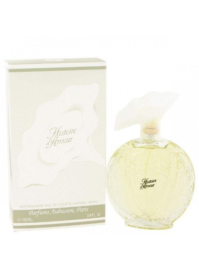 Histoire D'amour By Aubusson For Women. Eau De Toilette Spray 3.4 Ounces