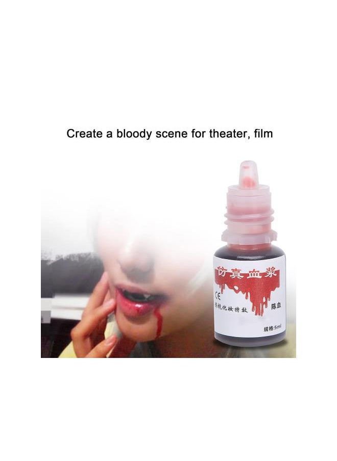 silvercnc - Fake Blood Capsules,Halloween Fun Joke Horror Scary Prank Toy Capsules Fake Blood Pills Vampire,Halloween Makeup Blood Costume Cosplay Prop Party Trick Supplies - Image 1