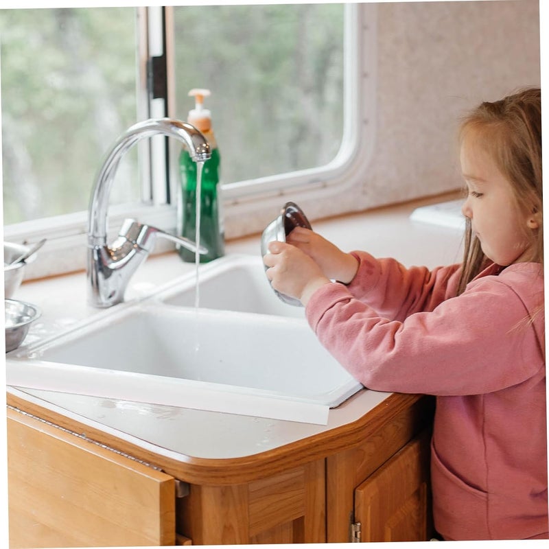 Gadpiparty Water Retaining Strip Kitchen Sink Splash Guard Sturdy Water Dam for Preventing Spillage Easy Install Flexible Barrier Strip - Image 4