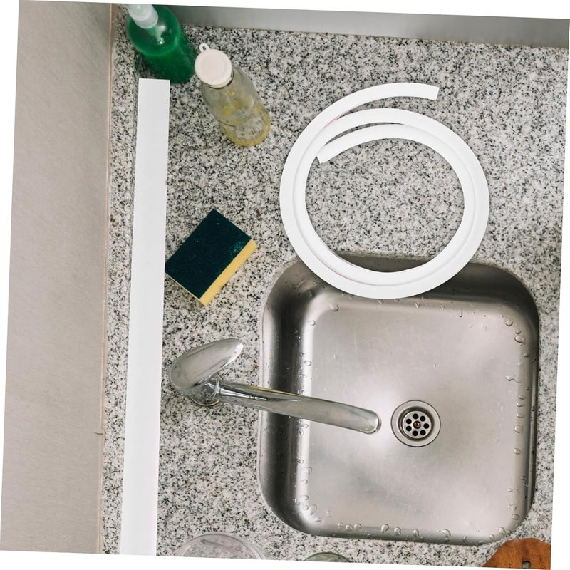 Gadpiparty Water Retaining Strip Kitchen Sink Splash Guard Sturdy Water Dam for Preventing Spillage Easy Install Flexible Barrier Strip - Image 5